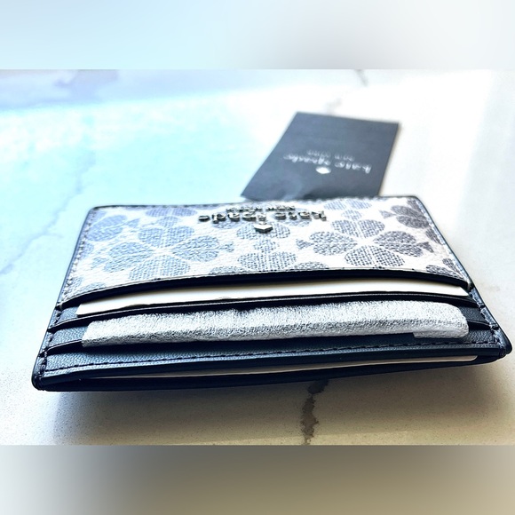 kate spade leather Spade flower Card holder double sided NWT - Picture 4 of 11